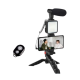 Kit de vlogging cu trepied LED video și suport pentru telefon Q ZJ09