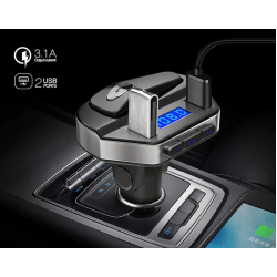 Kit modulator V6 MP3 cu Casca Handsfree Bluetooth