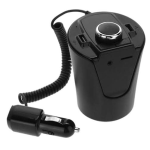 Kit Multifunctional BX6 BX7 FM functie Bluetooth cu 2 porturi USB Slot TF CARD AUX Negru