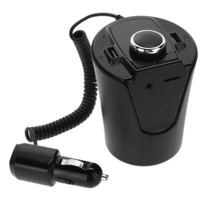 Kit Multifunctional BX6 BX7 FM functie Bluetooth cu 2 porturi USB Slot TF CARD AUX Negru