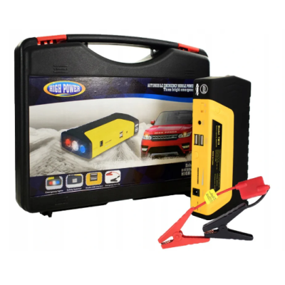 Kit pornire auto/moto (Starter) pentru baterie descarcata cu powerbank LED USB