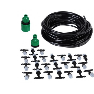 Kit racire terasa cu vapori de apa furtun de 10 m si 10 de duze