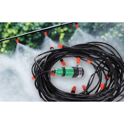 Kit racire terasa cu vapori de apa furtun de 10 m si 10 de duze