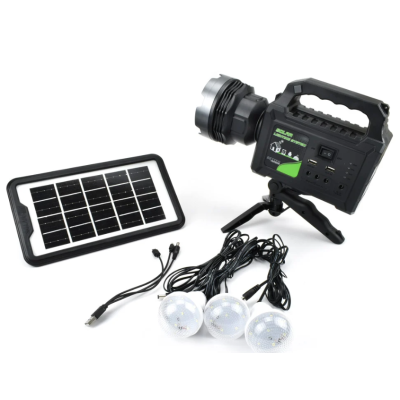 Kit solar de iluminat GDPlus GD-P70 cu 3 becuri