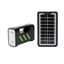 Kit solar GD-13 cu lampa multifunctionala panou solar si 3 Becuri 