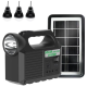 Kit solar GD-8017 MUSIC portabil cu 3 becuri XL