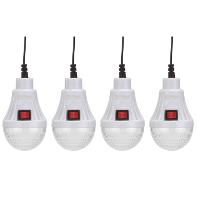 Kit solar GD-8071 dotat cu dispozitive USB cu 4 becuri si Radio