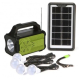 Kit solar GD-8075 cu lampa multifunctionala panou solar si 4 Becuri