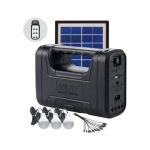 Kit solar GD Lite 1 dotat cu dispozitive USB cu 3 becuri LED si acumulator de mare capacitate HA