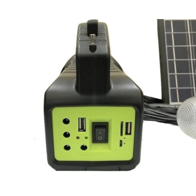Kit Solar GDLite GD-2000A cu 3 becuri incluse, boxa cu Bluetooth si Radio