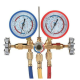 Kit verificat AC cu 2 manometre 2 robineti si 3 furtune 90cm pentru aer conditionat  / Freon