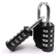Lacat NEGRU cu cif (4 cadrane)