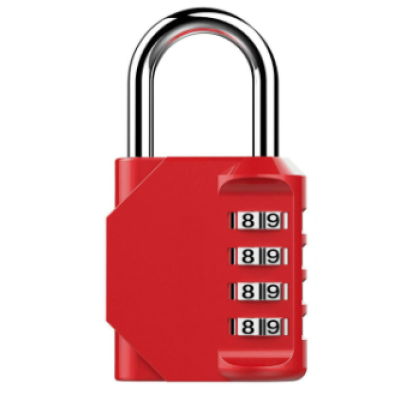 Lacat ROSU cu cif (4 cadrane)
