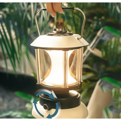 Lampa camping LED Q ZD261 intensitate reglabila lumina calda si lumina rece