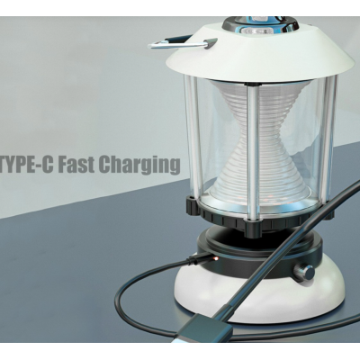 Lampa camping LED Q ZD261 intensitate reglabila lumina calda si lumina rece