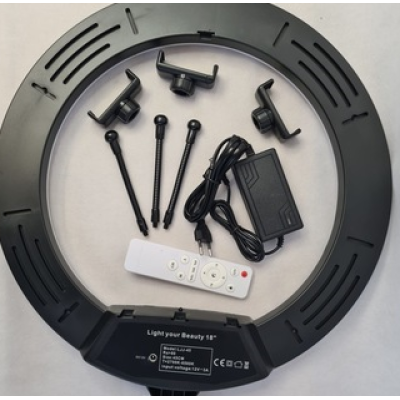 Lampa Circulara LJJ-45 Ring Light Diametru 26cm/10 Inch LED Trepied Extensibil