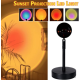 Lampa cu lupa videografie si telecomanda efecte Sunset multicolor cu telecomanda