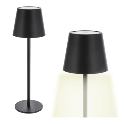 Lampa de birou cu senzor tactil si 3 moduri de iluminare NEAGRA