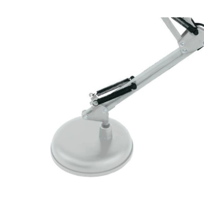 Lampa de birou cu suport culoare alba 220V soclu E27