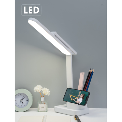 Lampa de birou pliabila LED cu suport pentru pix și suport pentru telefon