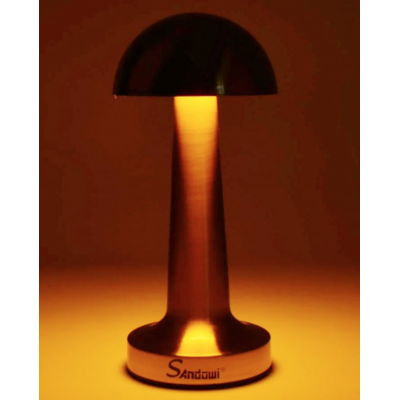 Lampa de birou portabila Gold ciupercuta Q TL142 Andowl