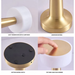 Lampa de birou portabila Gold Q-TL145