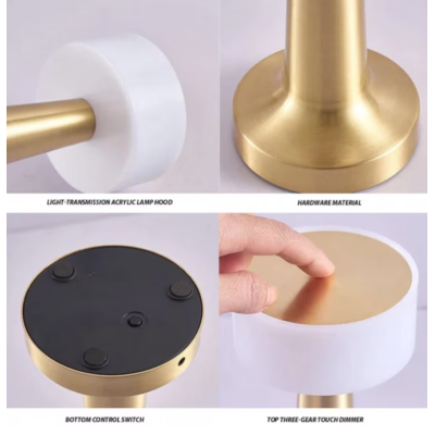 Lampa de birou portabila Gold Q-TL145