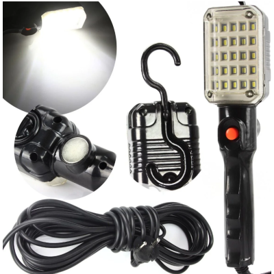 Lampa de lucru 220V cu LED carlig si magnet lungime cablu 10m
