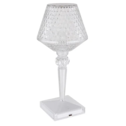 Lampa de masa decorativa LED tip cristal Andowl Q LED1633 transparenta