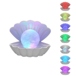 UB Lampa De Veghe In Forma de Scoica Cu Perla In Interior 8 Culori LED