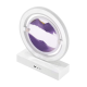 Lampa decorativa pentru birou cu LED multicolor tip tablou cu nisip miscator 3D clepsidra rotativa