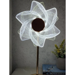 Lampa decorativa Sun Flower Auriu Lumina Calda Rece