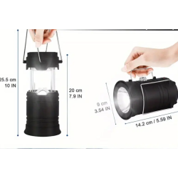 Lampa Felinar Solara Camping 900 Lumeni cu agatatoare MH 5800T 6 + 1 LED Lampa Felinar Solara Camping 900 Lumeni cu agatatoare MH 5800T 6 + 1 LED