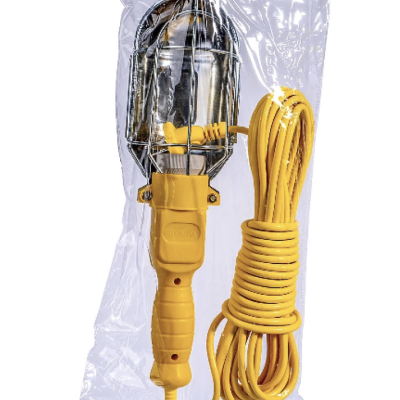 Lampa GALBENA portabila de lucru cu LED cablu 10m 220V