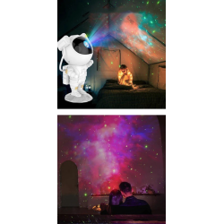 Lampa LED cu proiector Galaxy astronaut Starry Sky