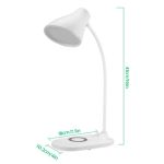 Lampa LED de birou cu functie de incarcare wireless pentru telefoane
