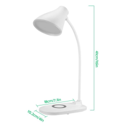 Lampa LED de birou cu functie de incarcare wireless pentru telefoane