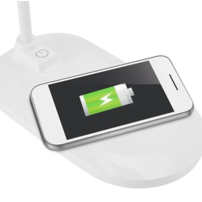 Lampa LED de birou cu functie de incarcare wireless pentru telefoane