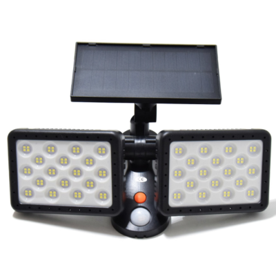 Lampa LED dubla W770A de perete cu panou solar 144 LED