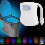 Lampa LED RGB pentru toaleta cu 8 culori senzor miscare