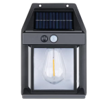 Lampa Led solara CB 888 cu senzor de lumina pentru perete putere 3W Negru