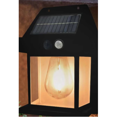 Lampa Led solara CB 888 cu senzor de lumina pentru perete putere 3W Negru