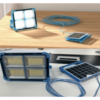 Lampa LED Solara reincarcabila portabila si impermeabila cu Panou detasabil