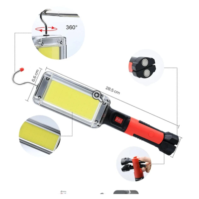 Lampa Lucru COB LED Acumulator la USB magnet carlig agatare ZJ8859