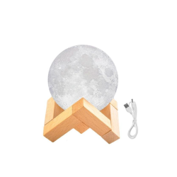 Lampa Luna 3D cu Suport din Metal 8 cm