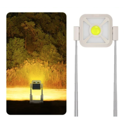 Lampa multifunctionala cu incarcare solara CH 23060B cu suport telescopic 165 cm