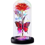 Lampa portabila led cu trandafir iluminat in interior RD C172