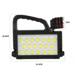 Lampa solară XG-152 de lucru 152 LED 6 moduri Iluminare cu stativ si lanterna