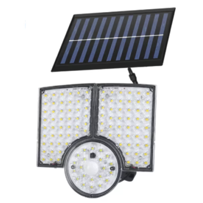 Lampa solara cu 3 casete reglabile senzor de miscare si 112 LED