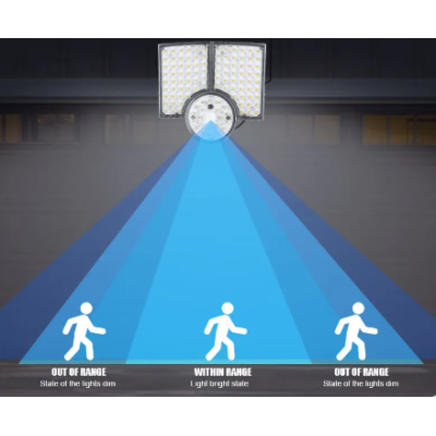 Lampa solara cu 3 casete reglabile senzor de miscare si 112 LED